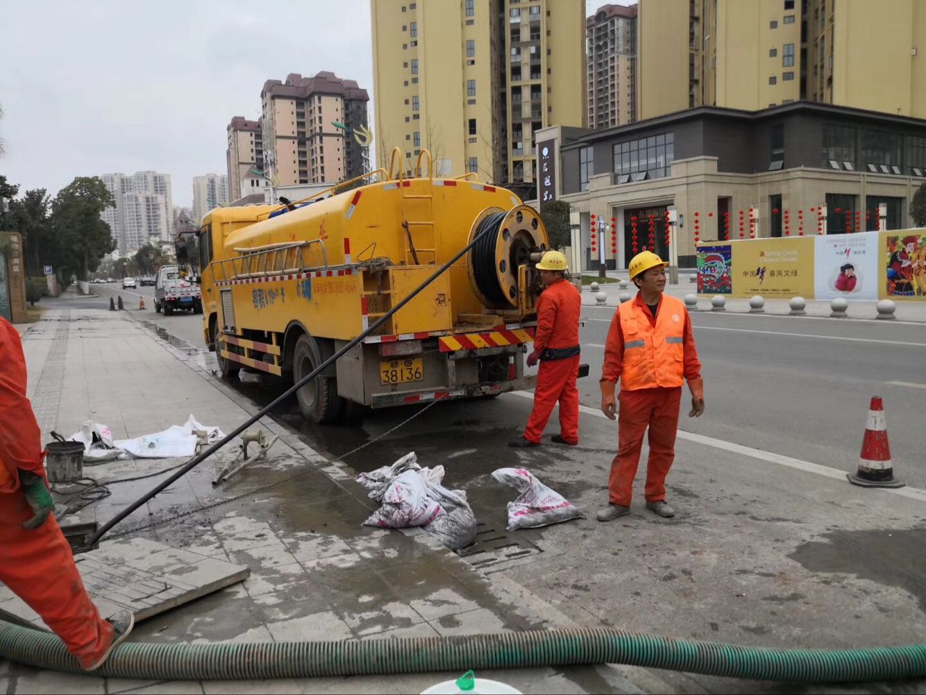 襄汾排污管道清淤-管道清洗
